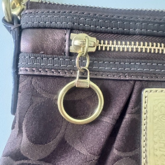 Coach Signature Poppy Crossbody Swingpack with Gold Accents - Picture 10 of 16